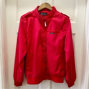 Member's Only Red Classic Iconic Racer Jacket